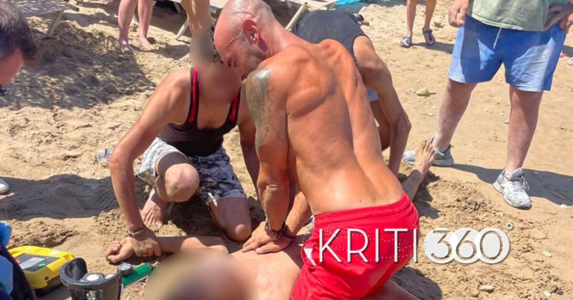 Χανιά: Ναυαγοσώστης επανέφερε στη ζωή 20χρονο που ανασύρθηκε χωρίς τις αισθήσεις του
