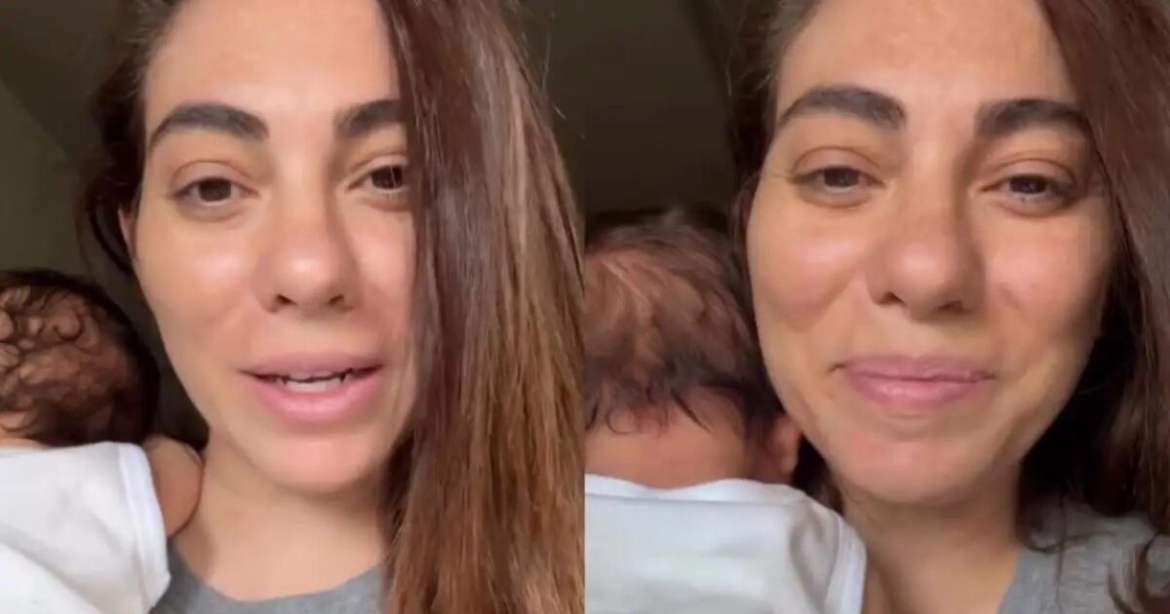 Η Ευρυδίκη Βαλαβάνη κρατά στην αγκαλιά της το μωράκι της και «λιώνει» από ευτυχία