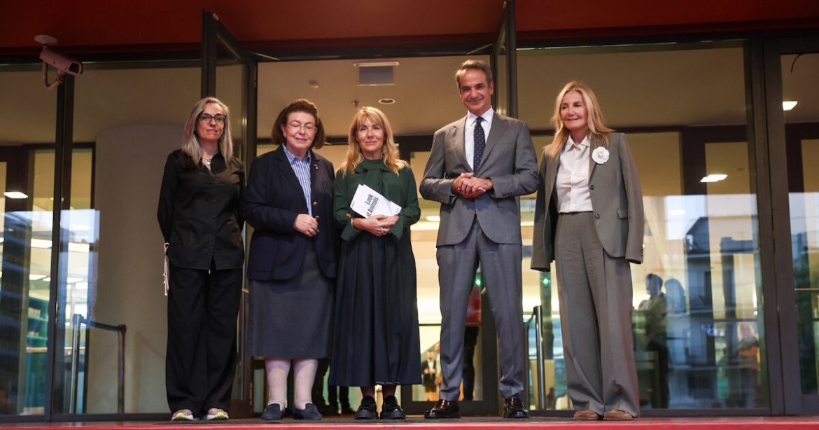 Κυριάκος Μητσοτάκης και Μαρέβα Γκραμπόφσκι στο Μουσείο Σύγχρονης Τέχνης