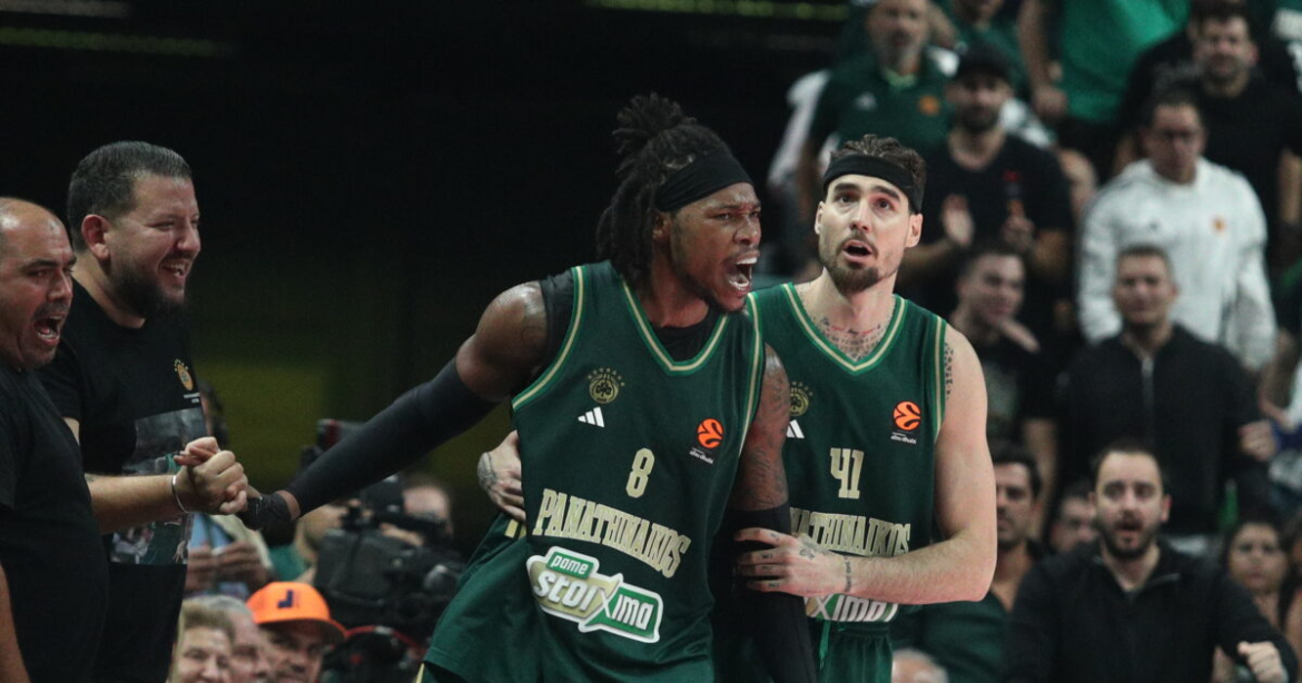 Ο Ρισόν Χολμς ήταν τρομερός στη νίκη του Παναθηναϊκού με τη Βιλερμπάν κάνοντας double double