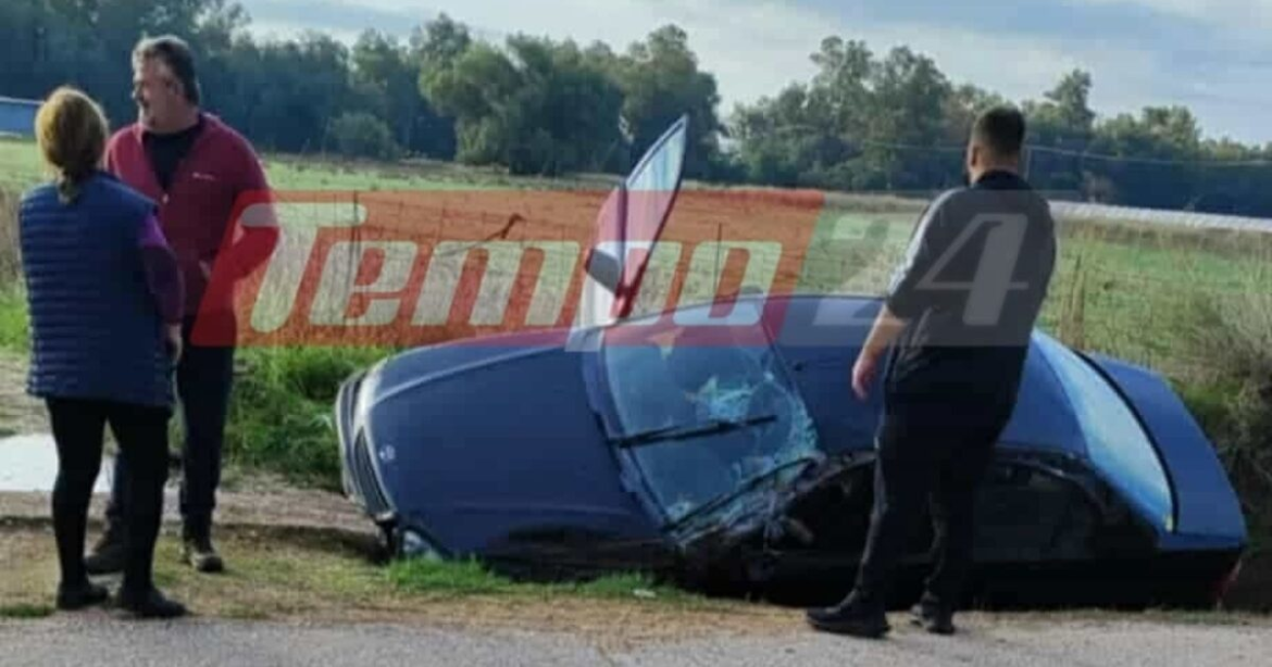 Αχαΐα: Εκσκαφέας παρέσυρε αυτοκίνητο και το πέταξε σε χαντάκι – Στο νοσοκομείο ο οδηγός