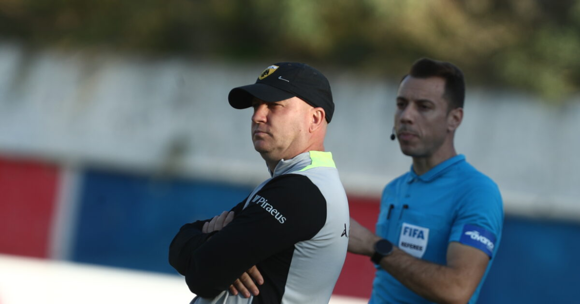 Μάρκο Νίκολιτς μετά το «διπλό» της ΑΕΚ: «Αξίζαμε τη νίκη, δε βοήθησε ο αγωνιστικός χώρος και το σκοτάδι»