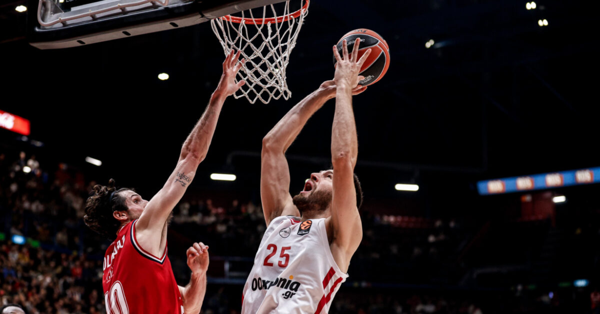 Αρμάνι Μιλάνο – Ολυμπιακός 88-87: Ήττα μετά από φινάλε «θρίλερ» στην Ιταλία για τους Πειραιώτες