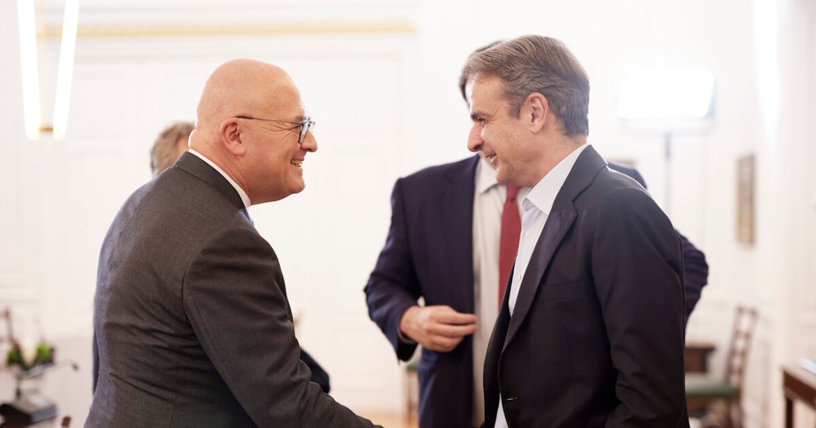 Ο Κυριάκος Μητσοτάκης δέχτηκε τον πρόεδρο της Euronext, Στεφάν Μπουζνά