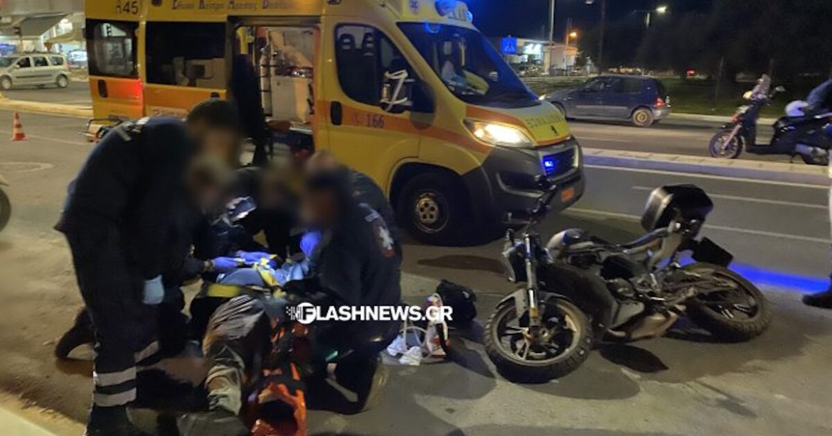 Τροχαίο με εγκατάλειψη στα Χανιά: Σοβαρά τραυματισμένος οδηγός μηχανής