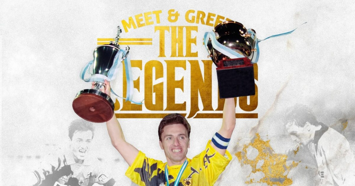 Ο Μιχάλης Κασάπης σε «Meet and Greet the Legends» πριν το ΑΕΚ – Παναθηναϊκός