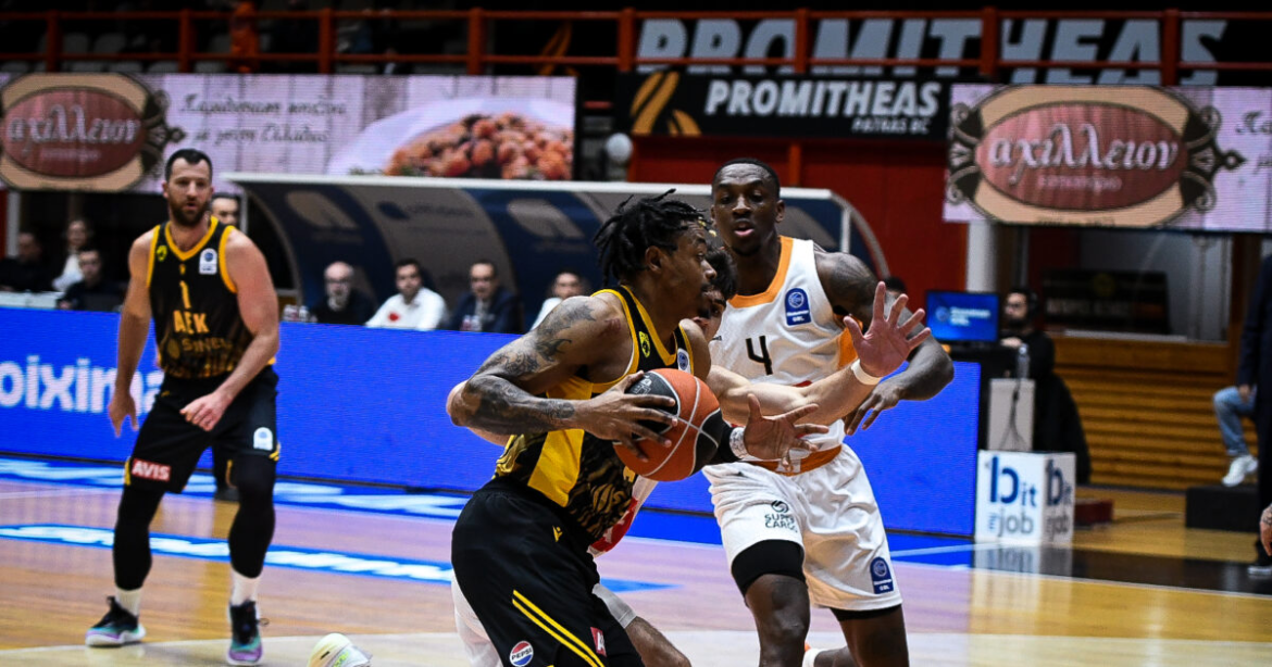 Προμηθέας Πάτρας – ΑΕΚ 86-94: Σημαντική νίκη για την Ένωση στην GBL
