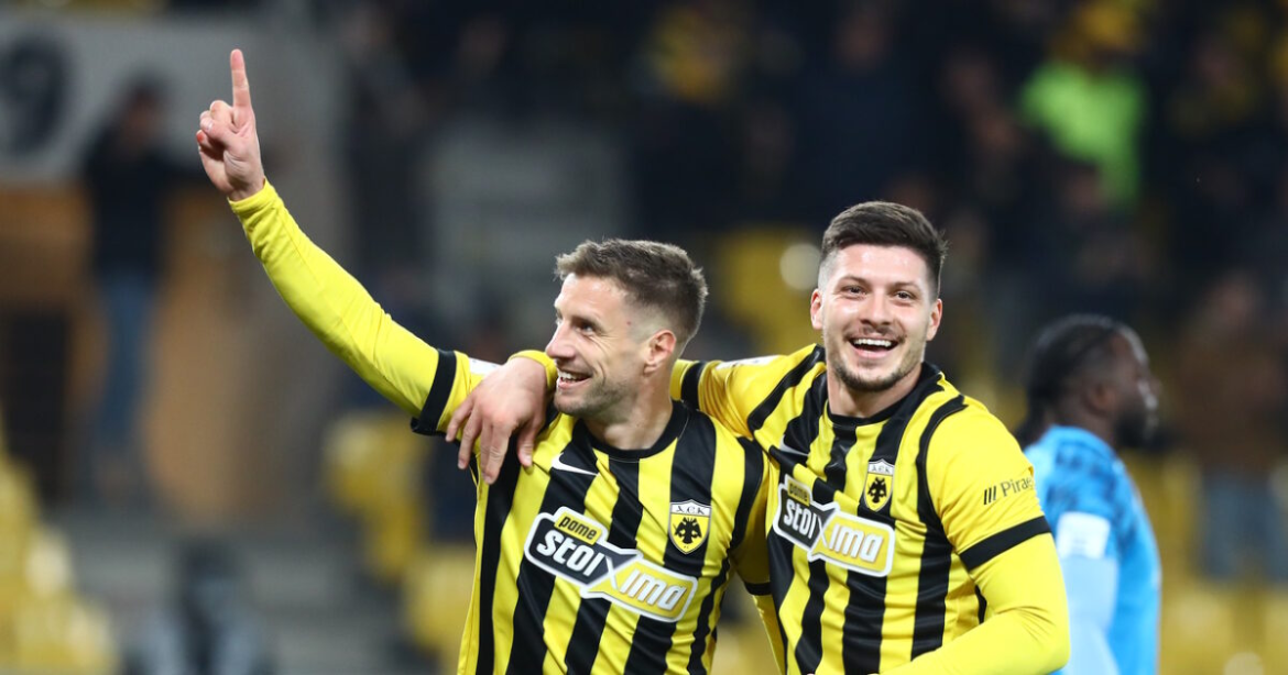 ΑΕΚ – Κηφισιά 3-0: «Πάρτι» με τριάρα στην Allwyn Arena, στο φινάλε της regular season της Super League